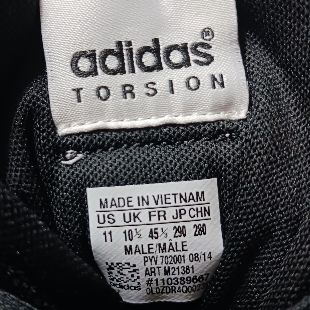 Adidas Men's Black and White Graphic Sneakers - Picture 7 of 12